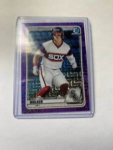 2020 Bowman Chrome Steele Walker Chicago White Sox Refractor 100/250 #BCP-176 - Picture 1 of 2