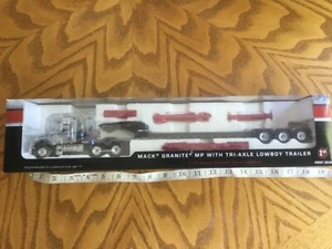 Mack Granite MP with Tri-Axle Lowboy Trailer 1:50 Scale By First Gear 2012 - Picture 1 of 6