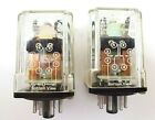 Lot of 2 Omron MK2EP-UA-DC48 Ice Cube Relays 8 Pin 48 Volt DC Coil 