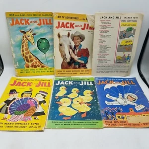 Jack and Jill Magazine Lot Of 6 From 1961 Ok Condition. - Picture 1 of 4
