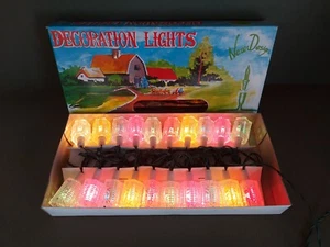 Lot of 2 + 1 FREE Vintage Christmas Crystalite String Lights Set Tree Decoration - Picture 1 of 12