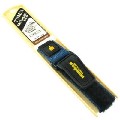 Pulseira de relógio Timex Ironman 14-16mm náilon azul preto amarelo feminino esporte envoltório rápido - Imagem 1 de 4