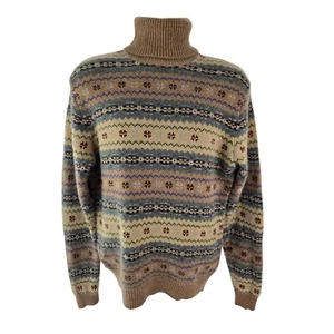 Maglione Ralph Lauren uomo 100% cashmere spesso 6 strati Fair Isle girocollo M $498 - Foto 1 di 18