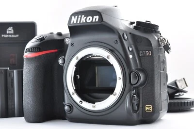Nikon D750 24.3MP Digital SLR Camera body Black SC 56,797 From Japan Near MINT - Image 1 of 4