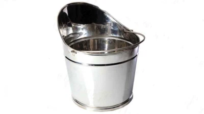 ARTERAMEFERRO SECCHIO 20 Litri in ACCIAIO INOX misurazione OLIO LATTE LIQUIDI ALIMENTARI