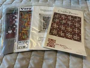 Lot Of Four Quilting Pattern Project Kits For Beginners/Never Used-No Fabric - Picture 1 of 9
