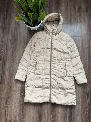 Moncler Women's parka down coat biege jacket size 4 - Image 1 of 4