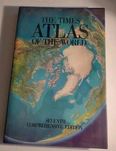The Times Atlas Of The World 7th Comprehensive Edition Large Hardcover Book 1989 - Picture 1 of 10