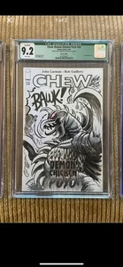 Kau Comic Buch Skizze Cover Gigan Godzilla von Matt Frank CGC 9.2 qualifiziert - Bild 1 von 2