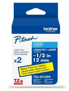 Brother P-touch TZe Laminated Label Tape TZe-6312PK - Picture 1 of 1