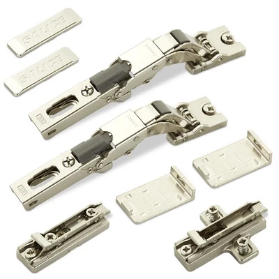 2x Scharniere für Glastür Spiegeltür Push-Open Türscharniere Möbelscharniere - Bild 1 von 4