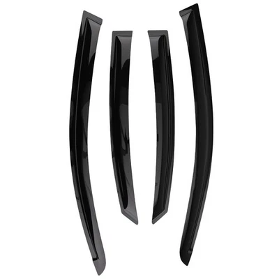 4pc Window Rain Visor Guards for Hyundai Accent Sedan 2018-2022 Black Set - Image 1 of 4
