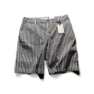 Croft & Barrow Womens Shorts 12 Black White Bermuda Chino Secretly Slimming Prep - Image 1 of 4