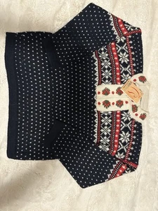 Children’s Peruvian Alpaca Wool Knit Sweater Multicolor Kids Size 8 1/4” Zip - Picture 1 of 6