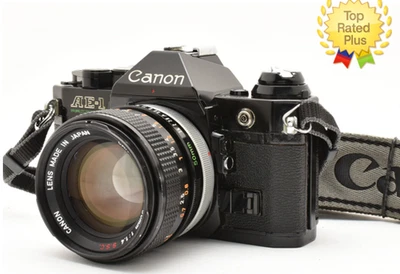 [Exc+5] Canon AE-1 Program black Film Camera SLR FD 50mm f/1.4 S.S.C SSC JAPAN - Image 1 of 4