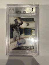 2019-20 Panini Immaculate 136 Zion Williamson Rookie Patch Auto 39/99 BGS 9 Mint