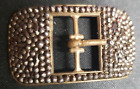 L W Paris Steel Cut Metal Antique Belt Buckle Jewelry  Easter Gift
