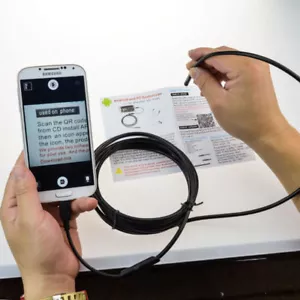 Silm Cable 5.5MM 6LED Micro USB Waterproof Endoscope Inspection Camera for Phone - Picture 1 of 8