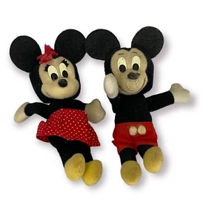 Juguetes de peluche vintage de Mickey y Minnie Mouse de The Walt Disney Company y Applause - Imagen 1 de 1