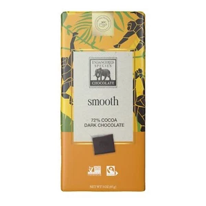 Endangered Species Dark Chocolate Bars With 72 Percent Cocoa 3 Oz (Pack Of 4) - Picture 1 of 2