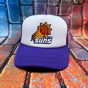 Phoenix Suns Retro Logo Trucker Hat Purple Mens Basketball Cap - Picture 1 of 3