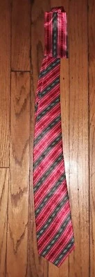 ¡Nuevo! Steven Land - Corbata profesional para hombre roja/negra/gris/blanca con pañuelo Foto 1 de 4