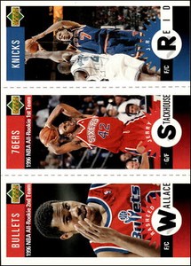 1996 Collectors Choice M57 M61 M89 Wallace Stackhouse Reid Knicks 76Ers Bullets