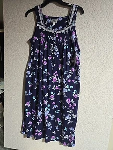 ARIA SLEEP GOWN HOUSE DRESS SOFT SIDE POCKET KNEE LENGTH SZ M NWT - Picture 1 of 6