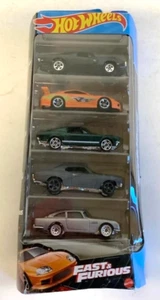 Mattel Hot Wheels Fast & Furious confezione da 5 auto pressofuse Race & Drift 1:64 supra - Foto 1 di 2