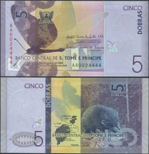 St. Thomas and Prince (Sao Tome e Principe) 5 Dobras 2020 (P-76) UNC - Picture 1 of 1