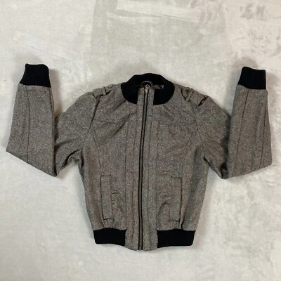 Chaqueta Heritage 1981 para mujer mezcla de lana talla S/P gris cremallera completa manga larga Foto 1 de 4