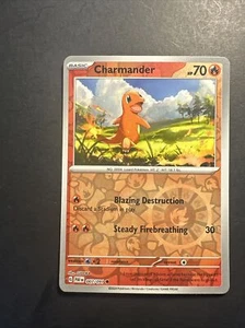 2024 Pokémon Scarlet Violet Paldean Fates Reverse Holo Foil Charmander 7 /91 - Picture 1 of 2