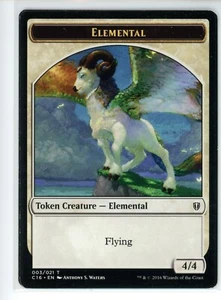 ELEMENTAL // SOLDIER DOUBLE-SIDED TOKEN Commander 2016 #3//5 C16(LP)(MTG) - Picture 1 of 2