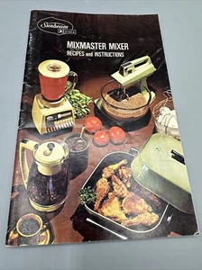 1972 Vintage Sunbeam Vista Mixmaster Mixer Recipes Instructions Booklet - Imagen 1 de 9