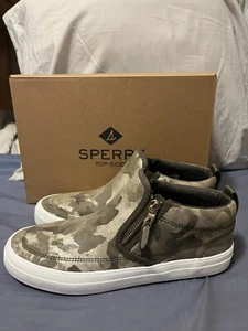 Sperry Women's Crest Lug Suede Chukka Bootie - Camo Olive NWB 9.5W - Picture 1 of 5
