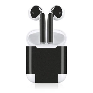 Dekorfolie Schutzfolie Air Pod Hülle Design Folien Set Glitzer Schwarz R188-03 - Zdjęcie 1 z 7