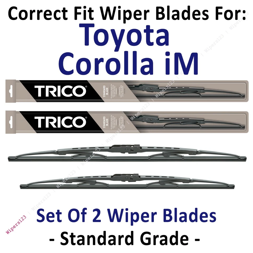 Paquete de 2 escobillas limpiaparabrisas estándar para Toyota Corolla iM 30260/160 2017+ Foto 1 de 1