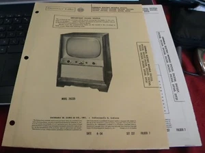 GENERAL ELECTRIC TELEVISION RECEIVER 11 MODELS (SAMS PHOTOFACT 237-7) - Picture 1 of 1