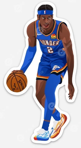 Shai Gilgeous-Alexander MAGNET - NBA Oklahoma City Thunder OKC Cover