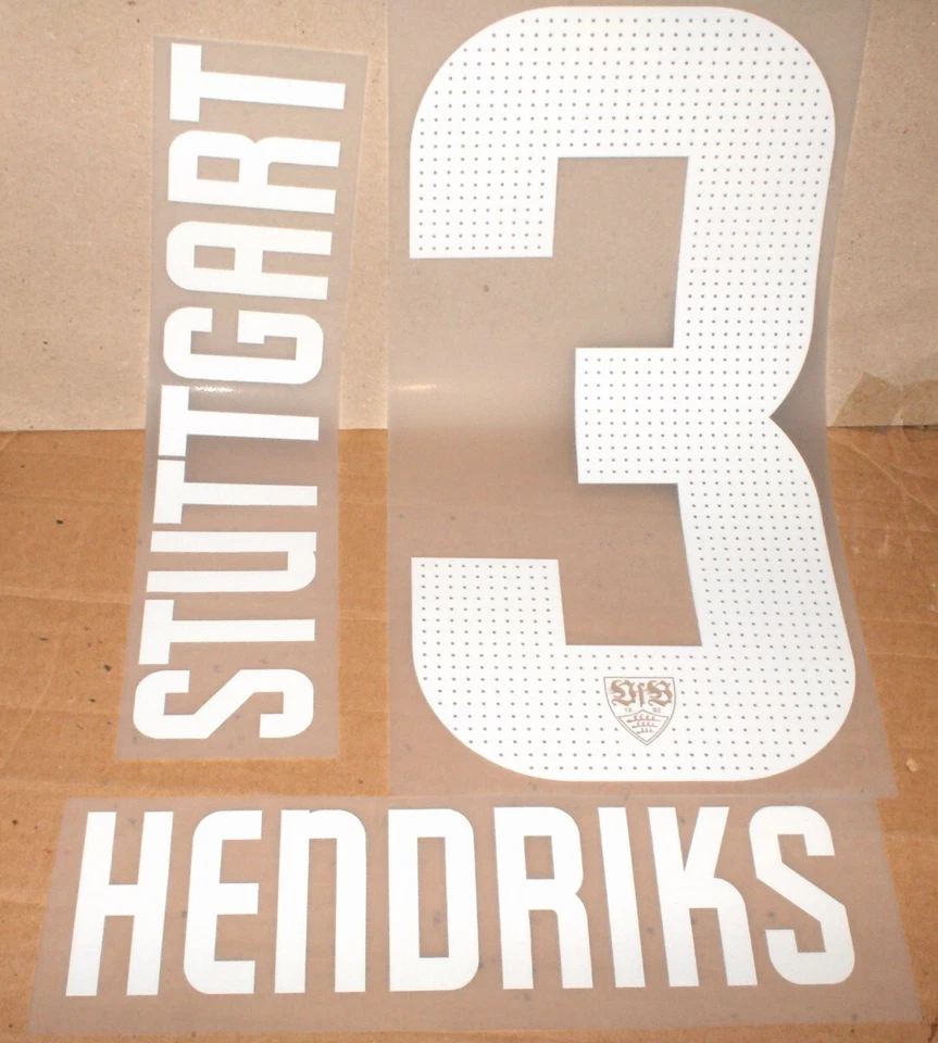 VFB STUTTGART HENDRIKS -3-Spielerflock für Erw.-AWAY-Trikot 24/25 Neu,Lizenz
