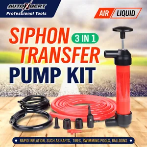 Gasoline Manual Transfer Hand Pump Siphon Car Fuel Oil Changer Water Extractor- - Picture 1 of 11