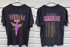 NEW 90s Nirvana 1993 In Utero Tour Concert Tour T-Shirt Gift All Size S-4XL - Picture 1 of 5