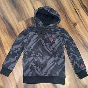 Michael Jordan Jumpman Boys Black Signature Sweater Hoodie Size 5 - Picture 1 of 3