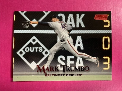 🐶 2019 Topps Stadium Club Red Foil #75 MARK TRUMBO Baltimore Orioles - Image 1 of 2