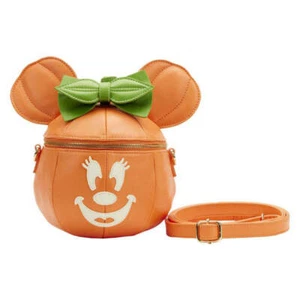 Disney Minnie Mouse Pumpkin Glow Face - Bolso bandolera ajustable con correa par - Imagen 1 de 1