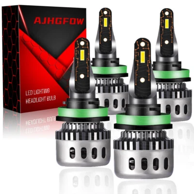 For Freightliner Cascadia 2008-2021 10000K White LED Headlight High Low Bulb Kit - Image 1 of 4