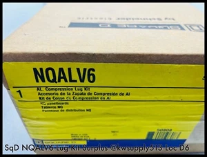NQALV6 ~ Square D NQALV6 Aluminum Compression Lug Kit NQ Panels ~ Unused Surplus - Picture 1 of 1