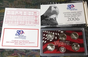 2006-S Silver US Mint Proof State Quarters Coin Set Box COA - Picture 1 of 3