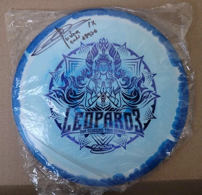 Ohn Scoggins Signed Autographed 2021 Tour Series Halo Innova Leopard3 Blue 173-5 - Image 1 of 3