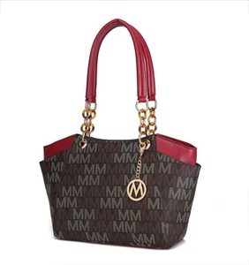 MKF Collection Tote Bag for Women – PU Leather-Top-Handle Satchel Shoulder Ha... - Picture 1 of 7